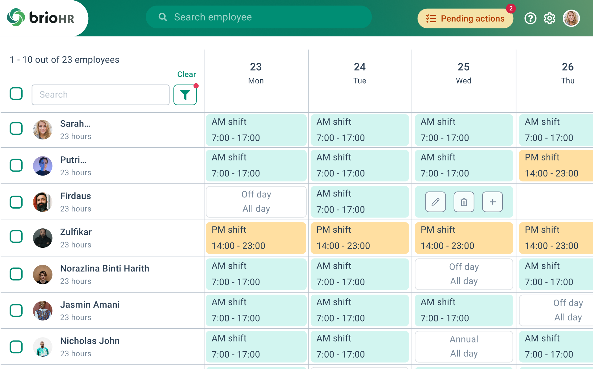 Attendance desktop