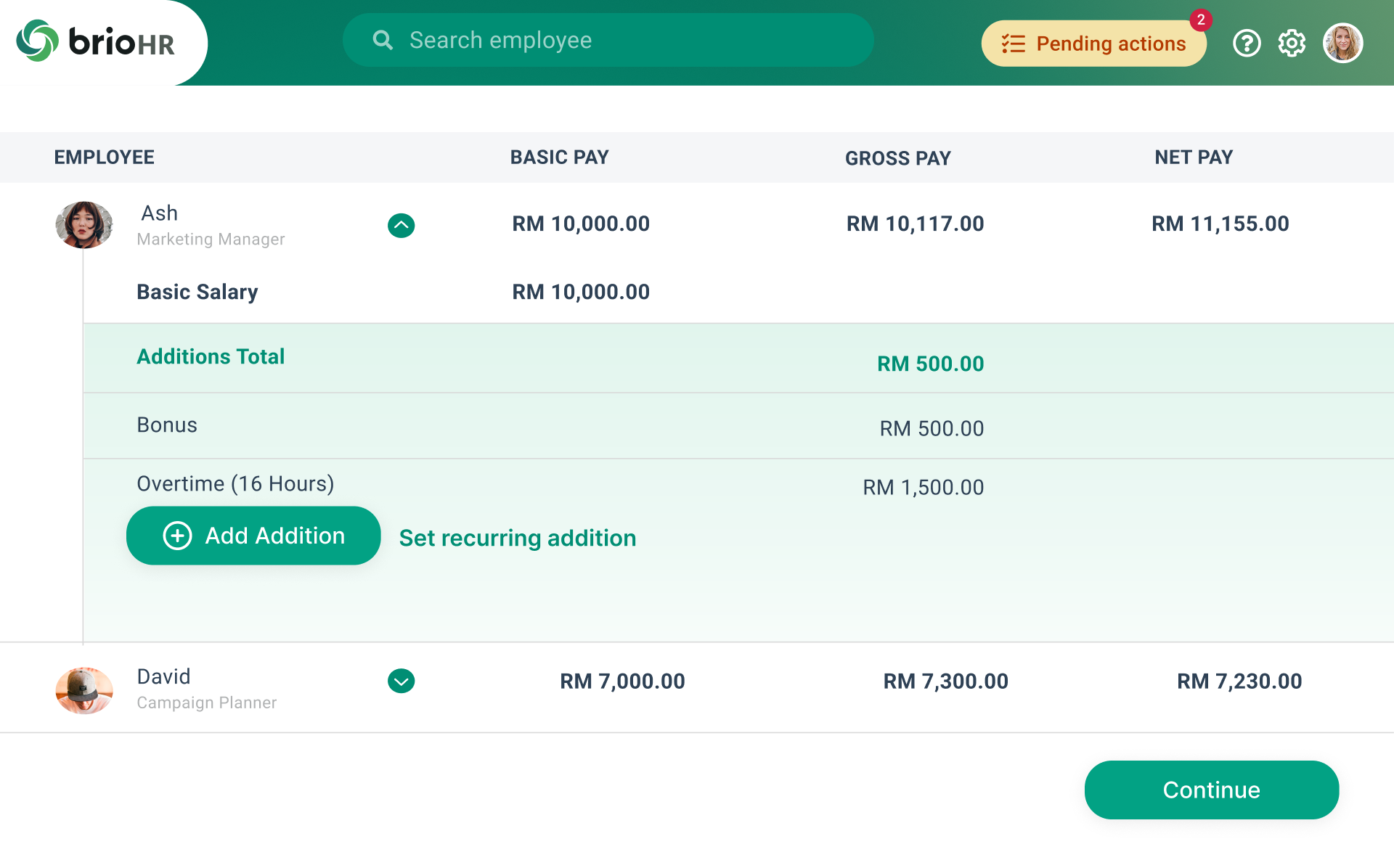 Payroll desktop