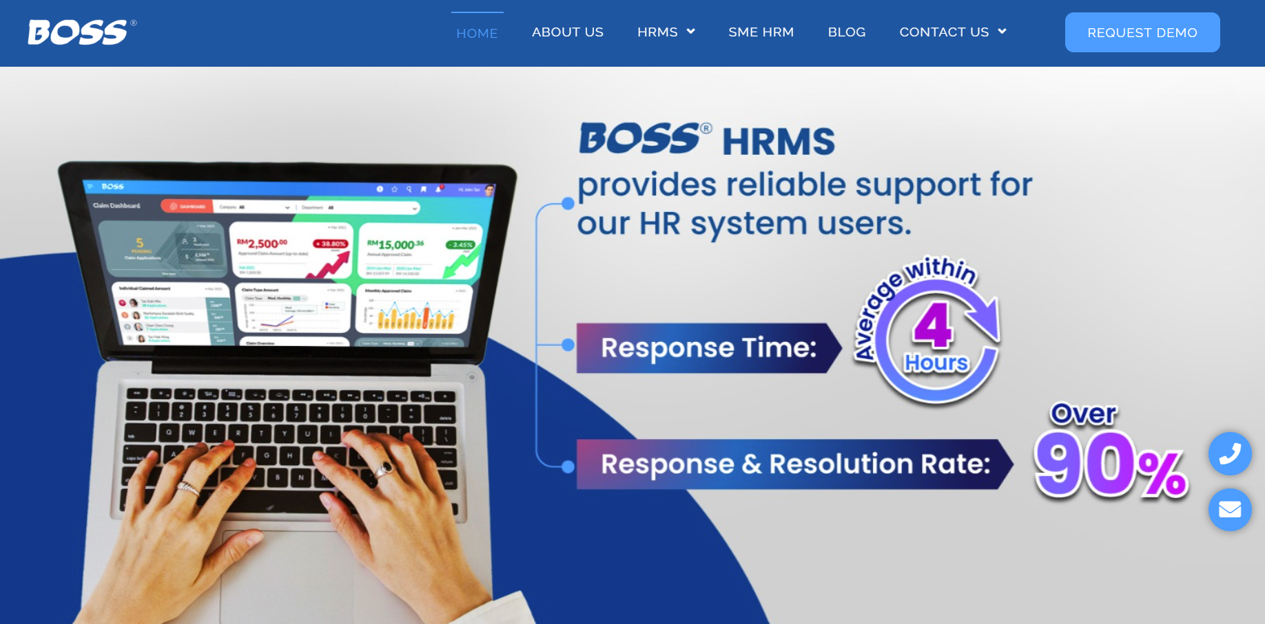 BossNet payroll and biometric HR software for Malaysian manufacturers