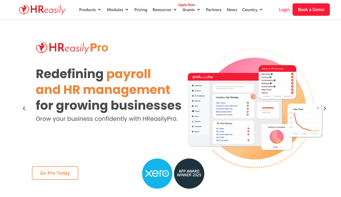 HReasily homepage