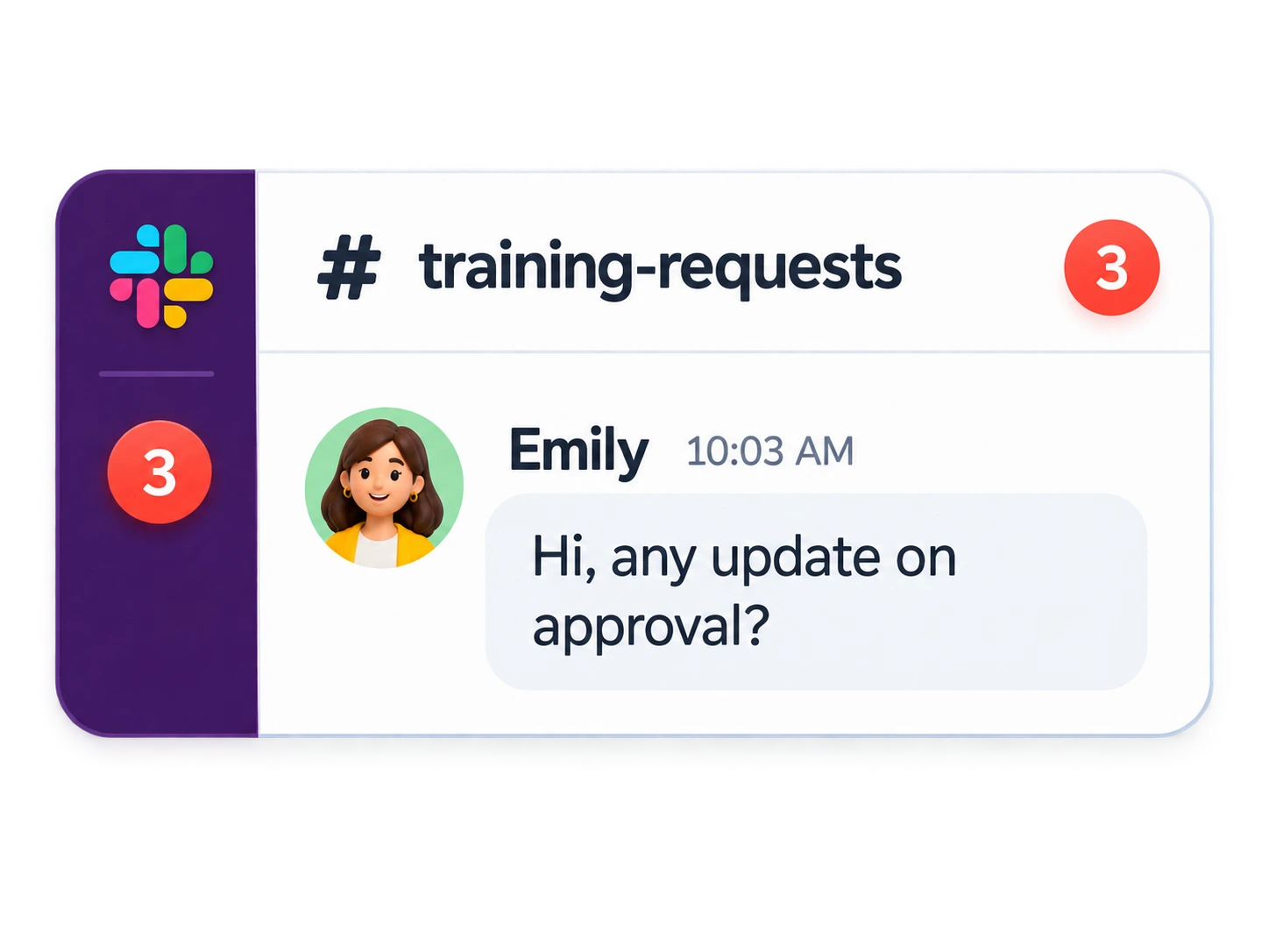 Training request chat