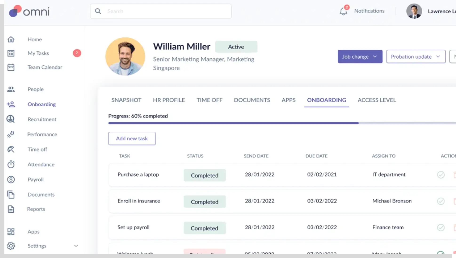 OmniHR native applicant tracking for multi-country Asia teams